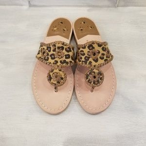 Jack Rogers Remy Leopard-Print Sandals